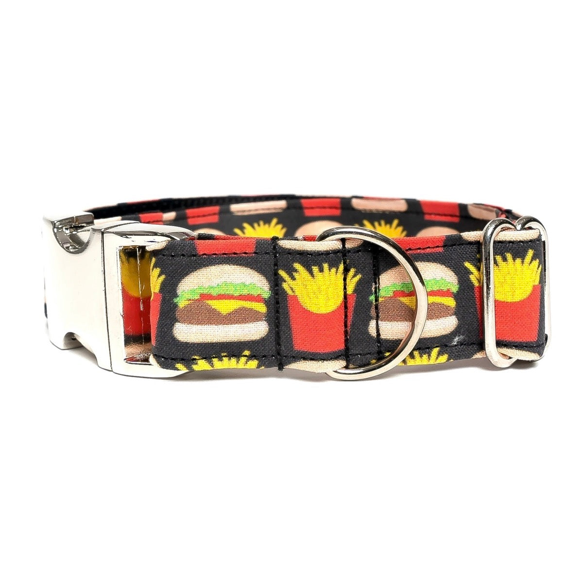 BURGER AND FRIES - DOG COLLAR