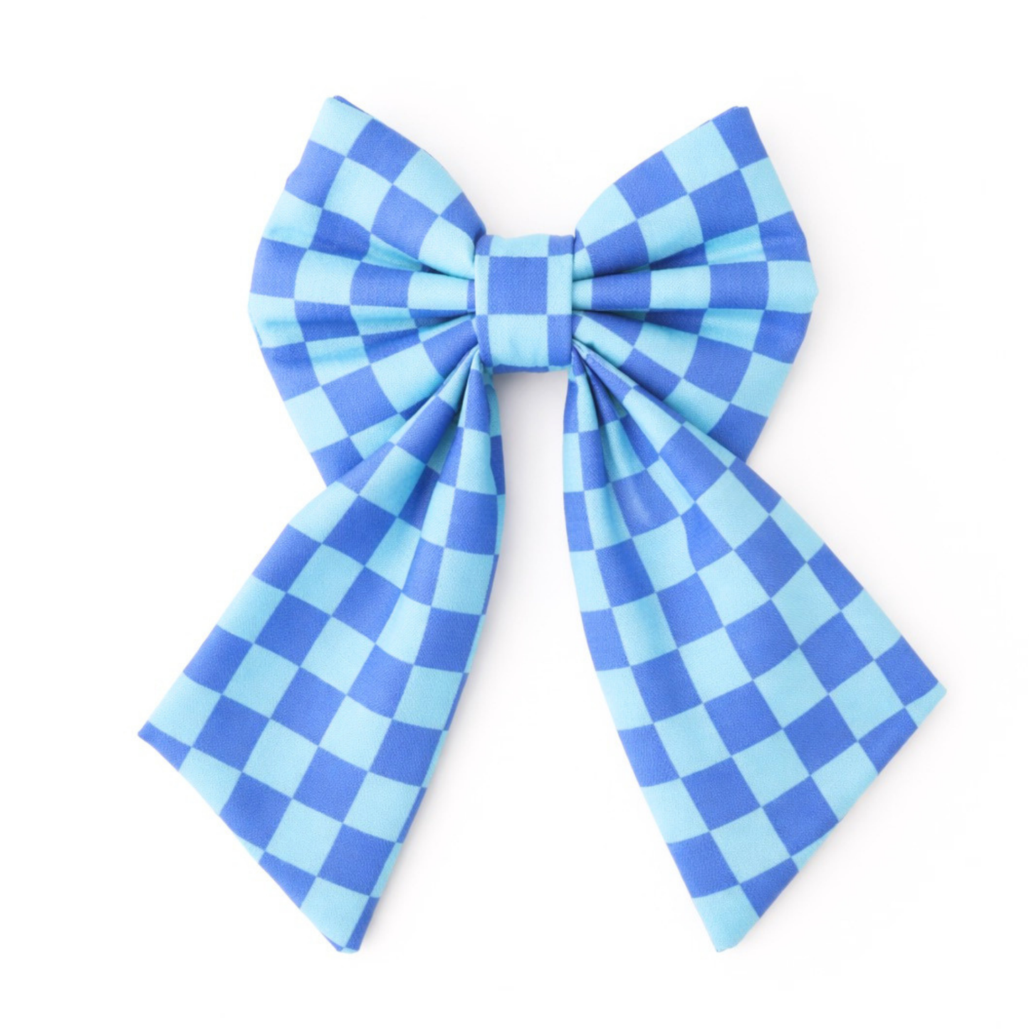 BLUE CHECKERED - SAILOR BOW