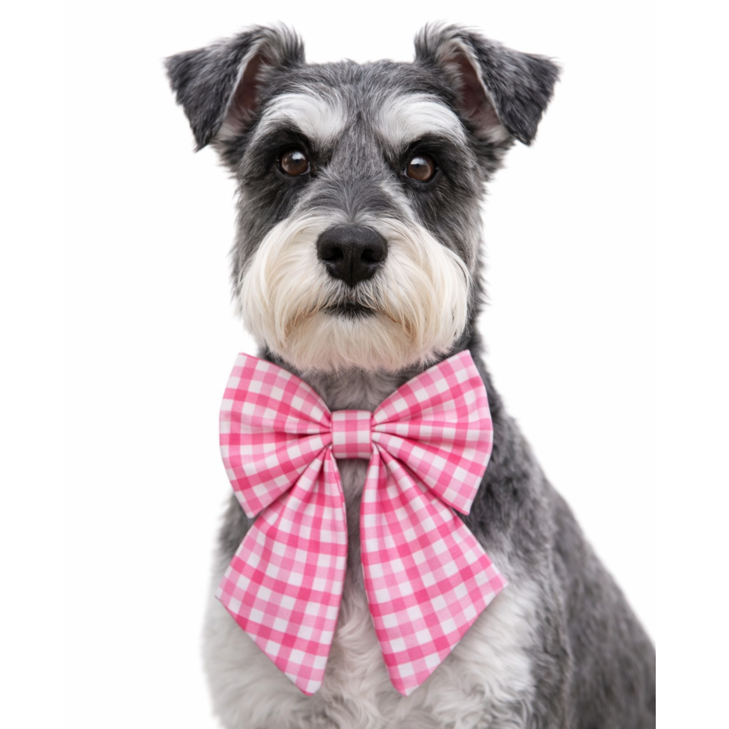 PINK PLAID - SAILOR BOW