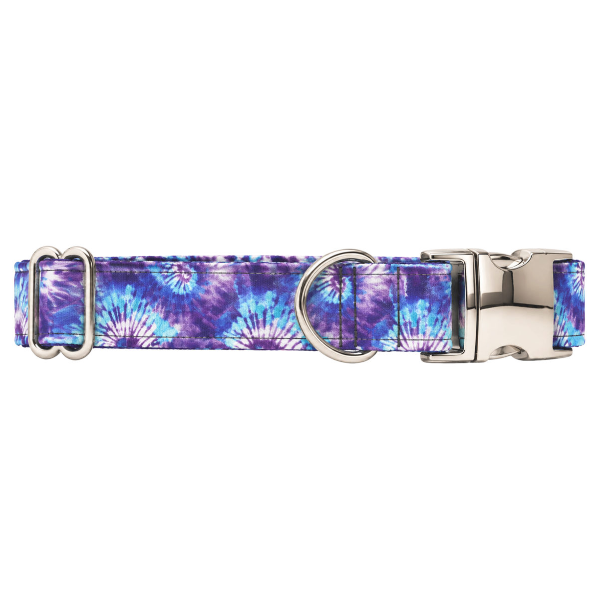 PURPLE AND BLUE TIE DYE - DOG COLLAR