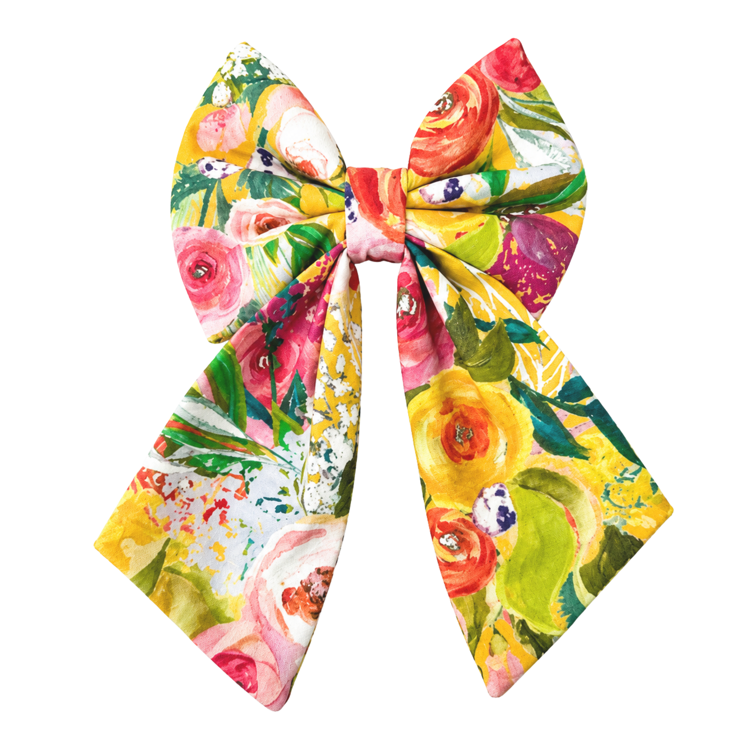 YELLOW FLORAL - SAILOR BOW