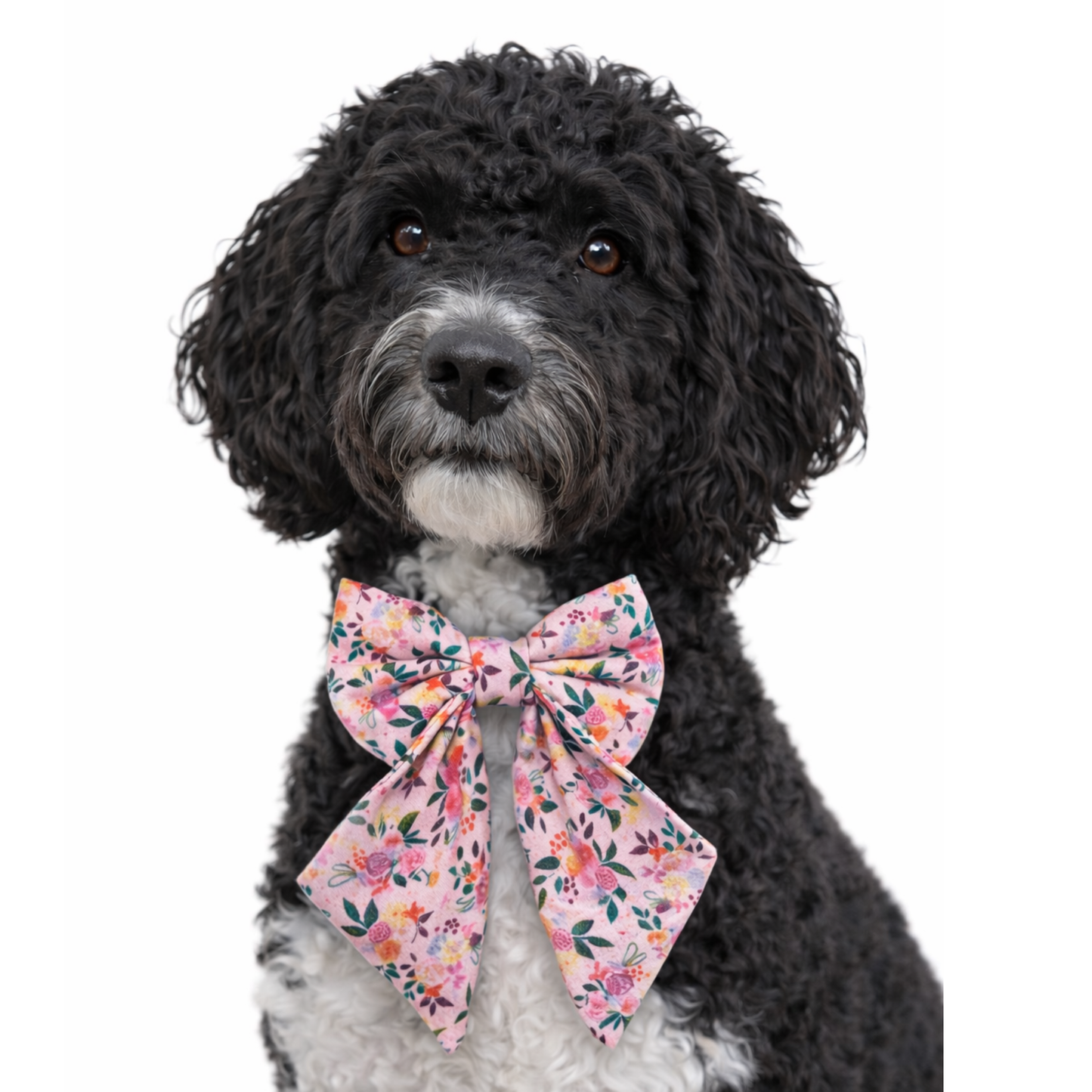 BLUSH PINK FLORAL - SAILOR BOW