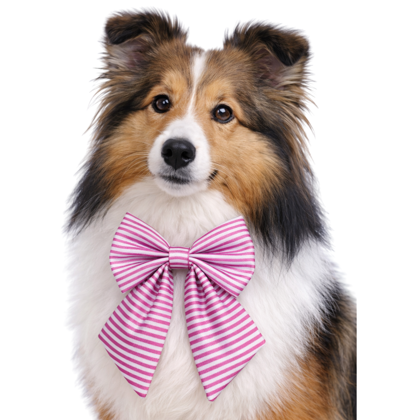 PINK AND WHITE STRIPES - SAILOR BOW