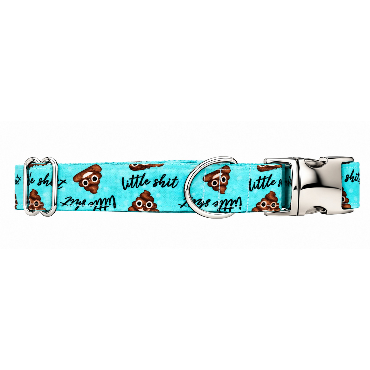 LITTLE SHIT (TEAL) - DOG COLLAR