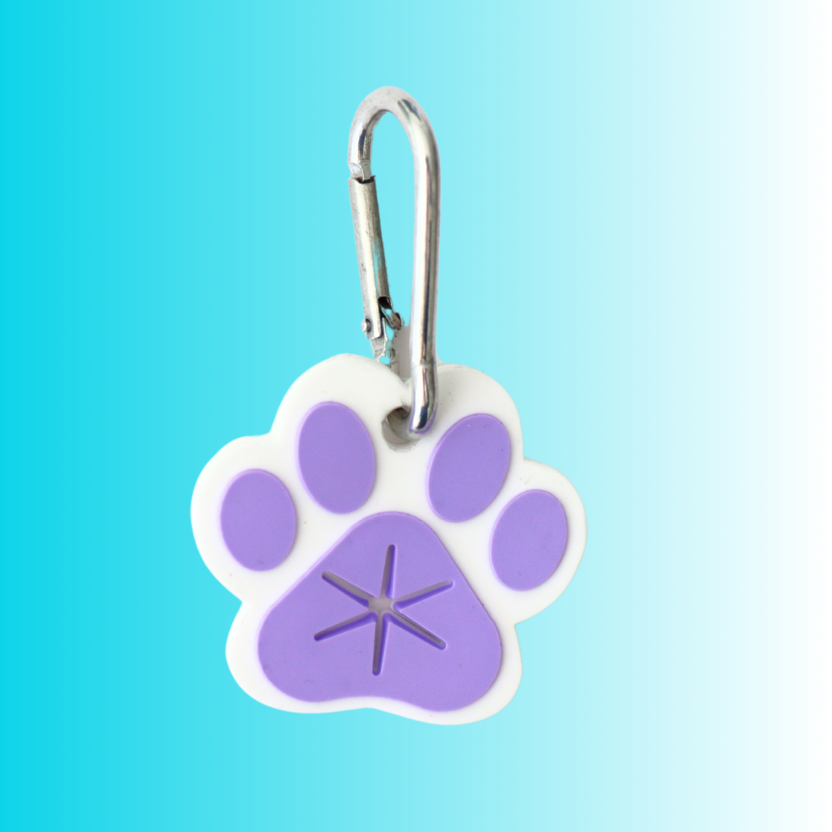 LAVENDER PAW PRINT - POO BAG HOLDER