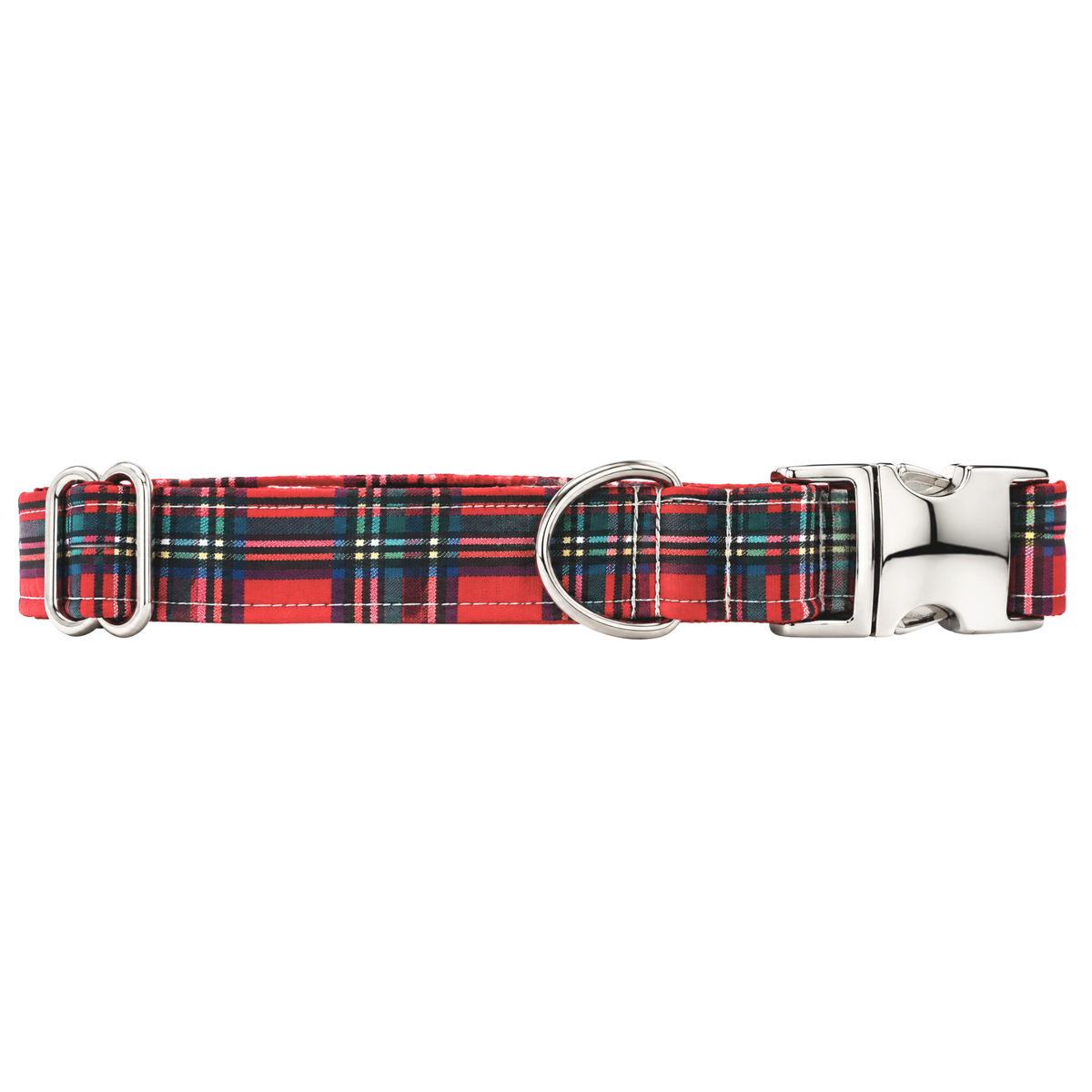 RED TARTAN PLAID - DOG COLLAR