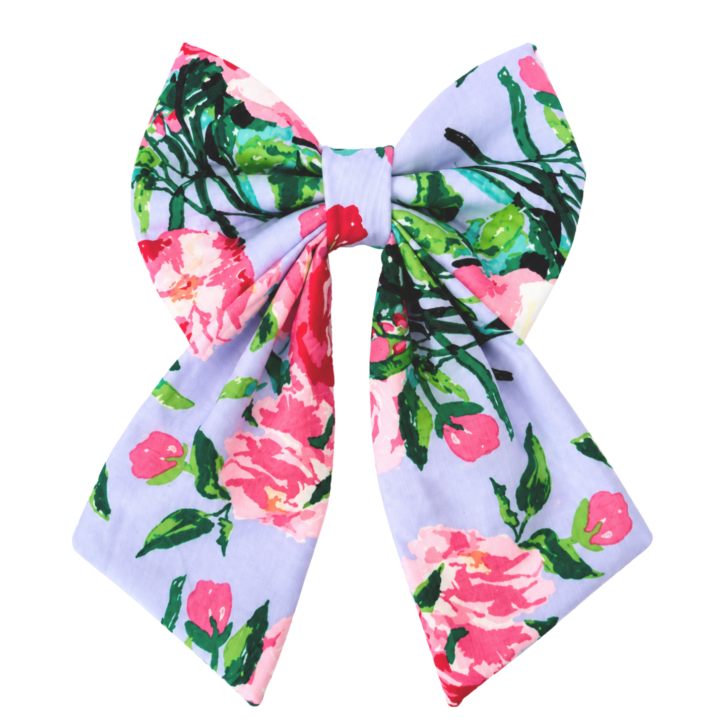 PERIWINKLE FLORAL- SAILOR BOW