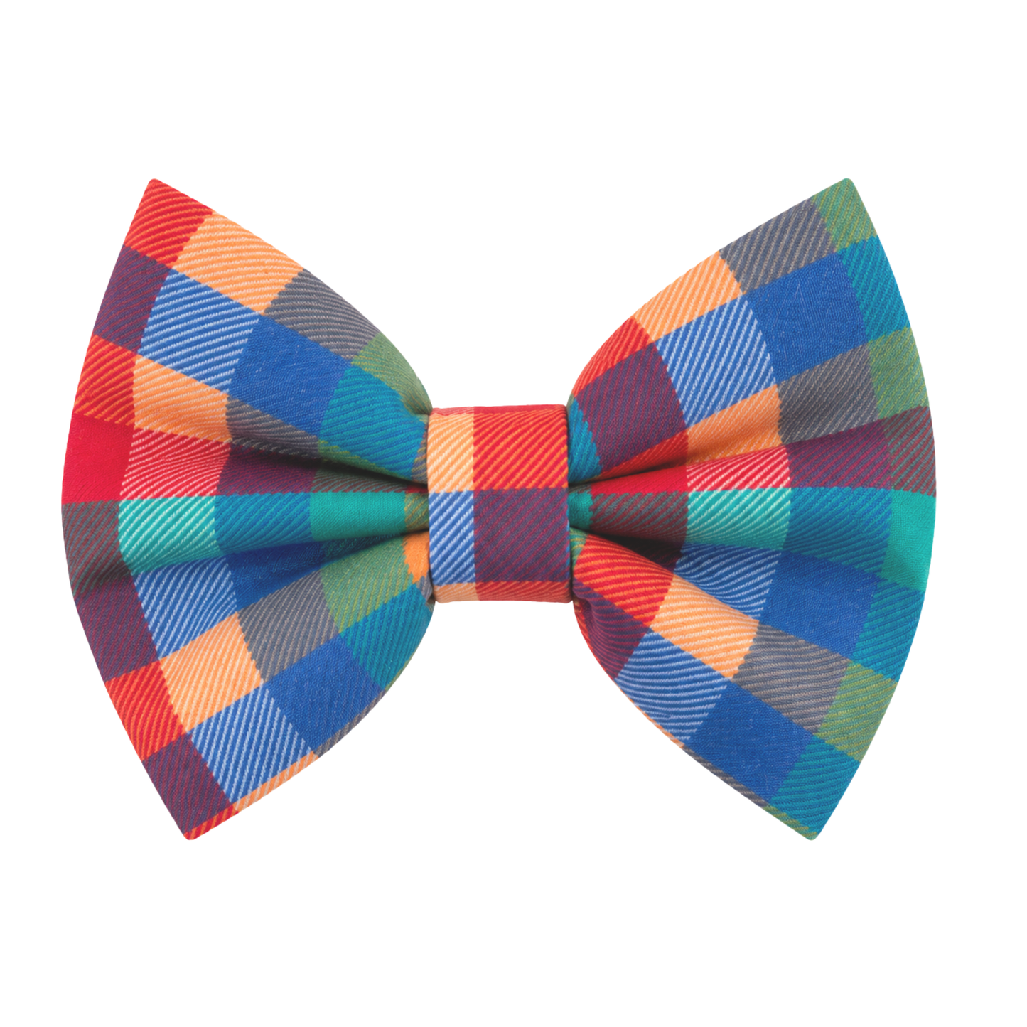 BLUE RED PLAID- DAPPER DEXTER DOG BOW TIE