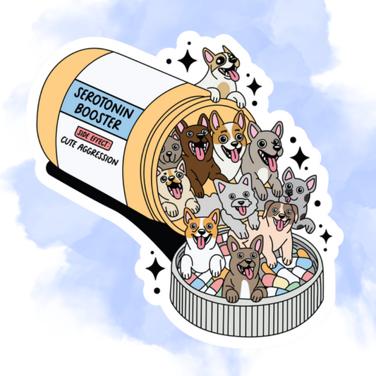 SEROTONIN BOOSTER (DOGS) - STICKER