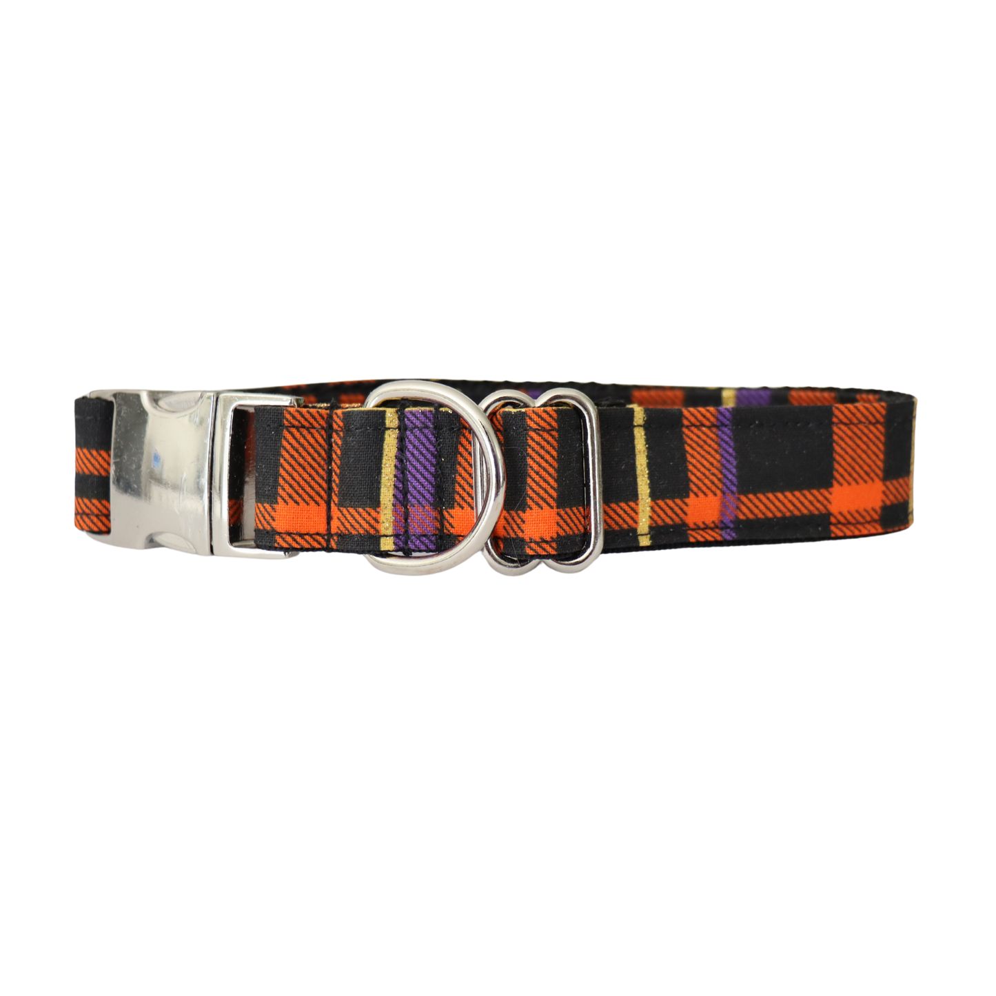HALLOWEEN PLAID - DOG COLLAR
