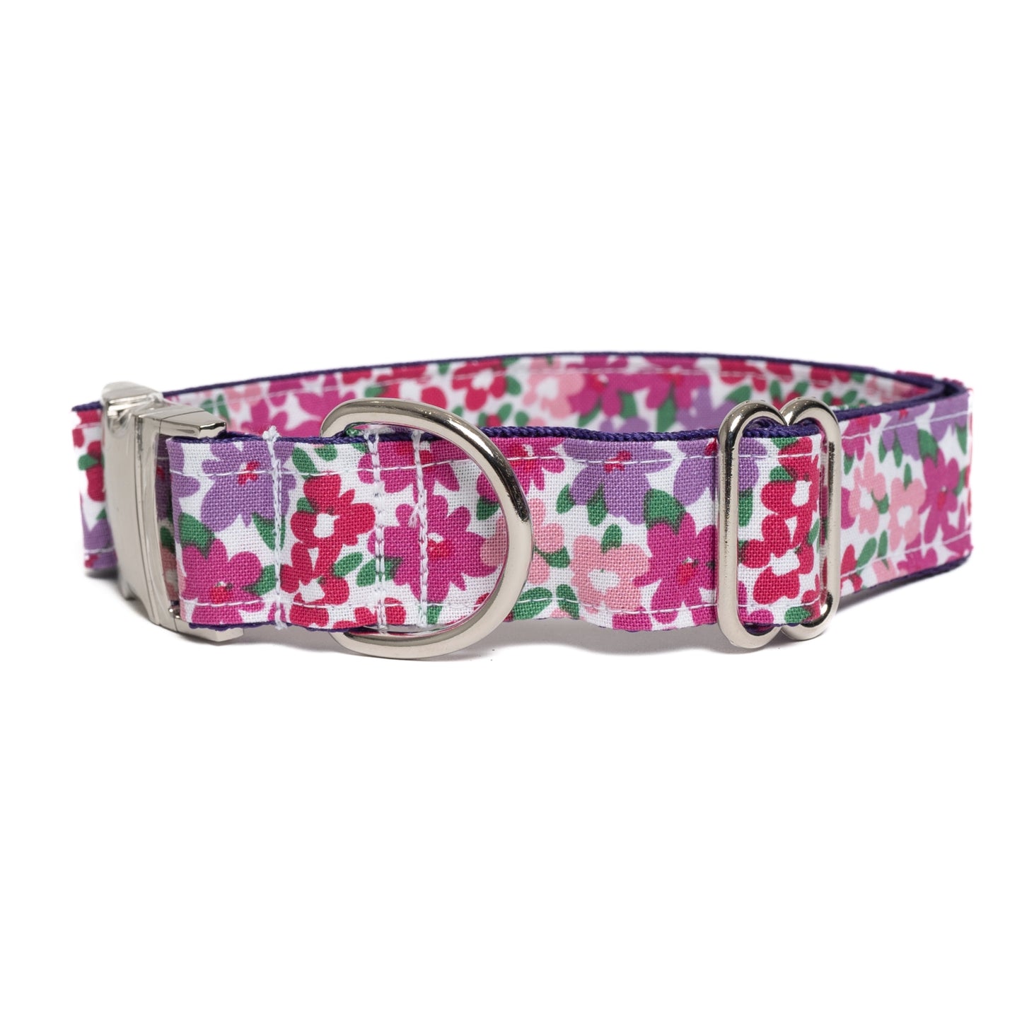 SPRING MAGENTA FLORAL - DOG COLLAR
