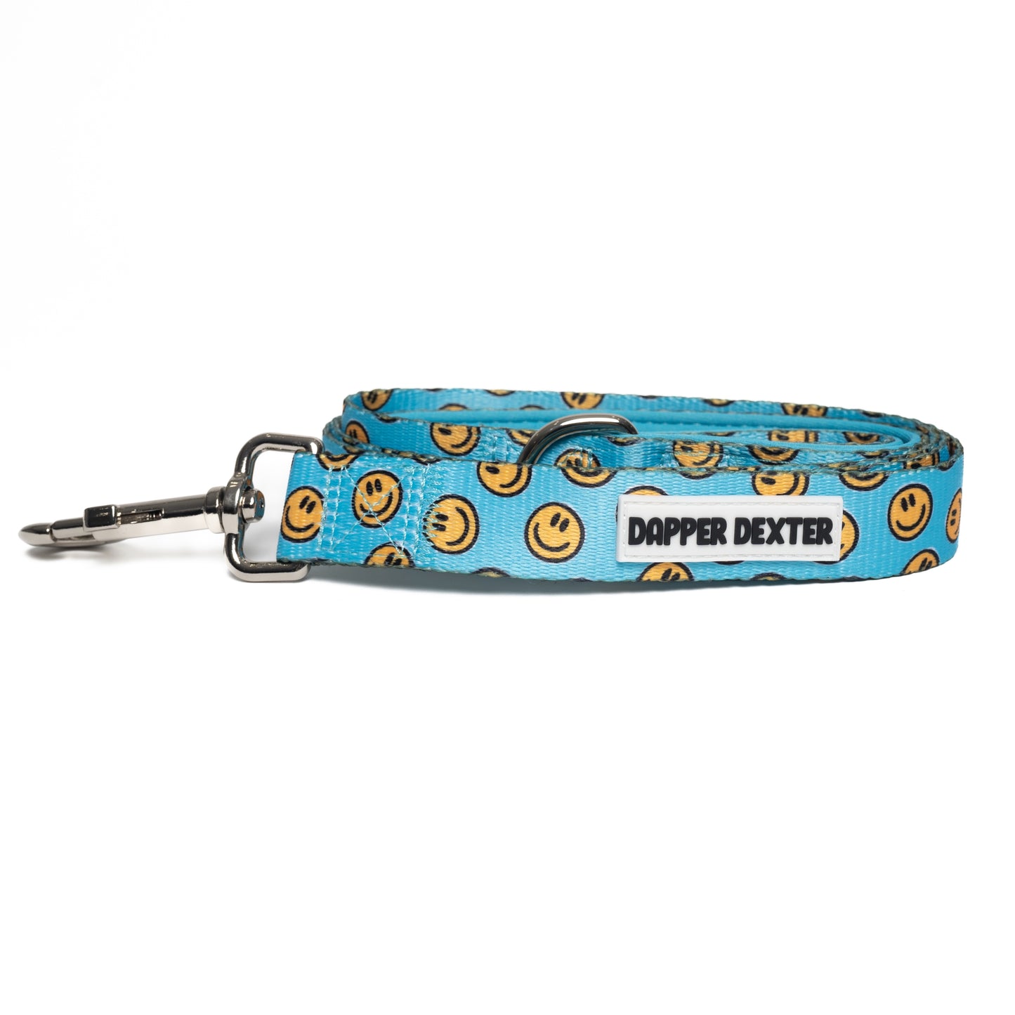 HAPPY AF (TEAL) DOG LEASH