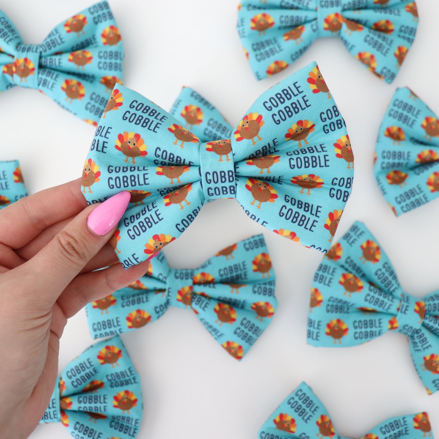 GOBBLE GOBBLE - DAPPER DEXTER DOG BOW TIE
