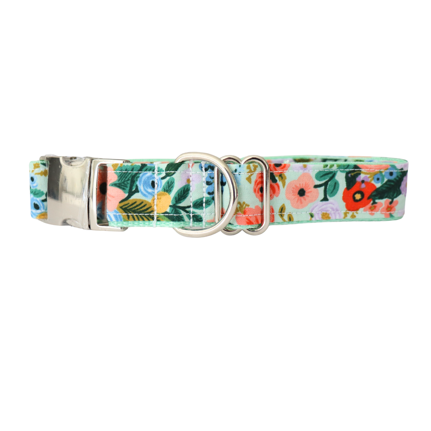 MINT RIFEL CO FLORAL - DOG COLLAR