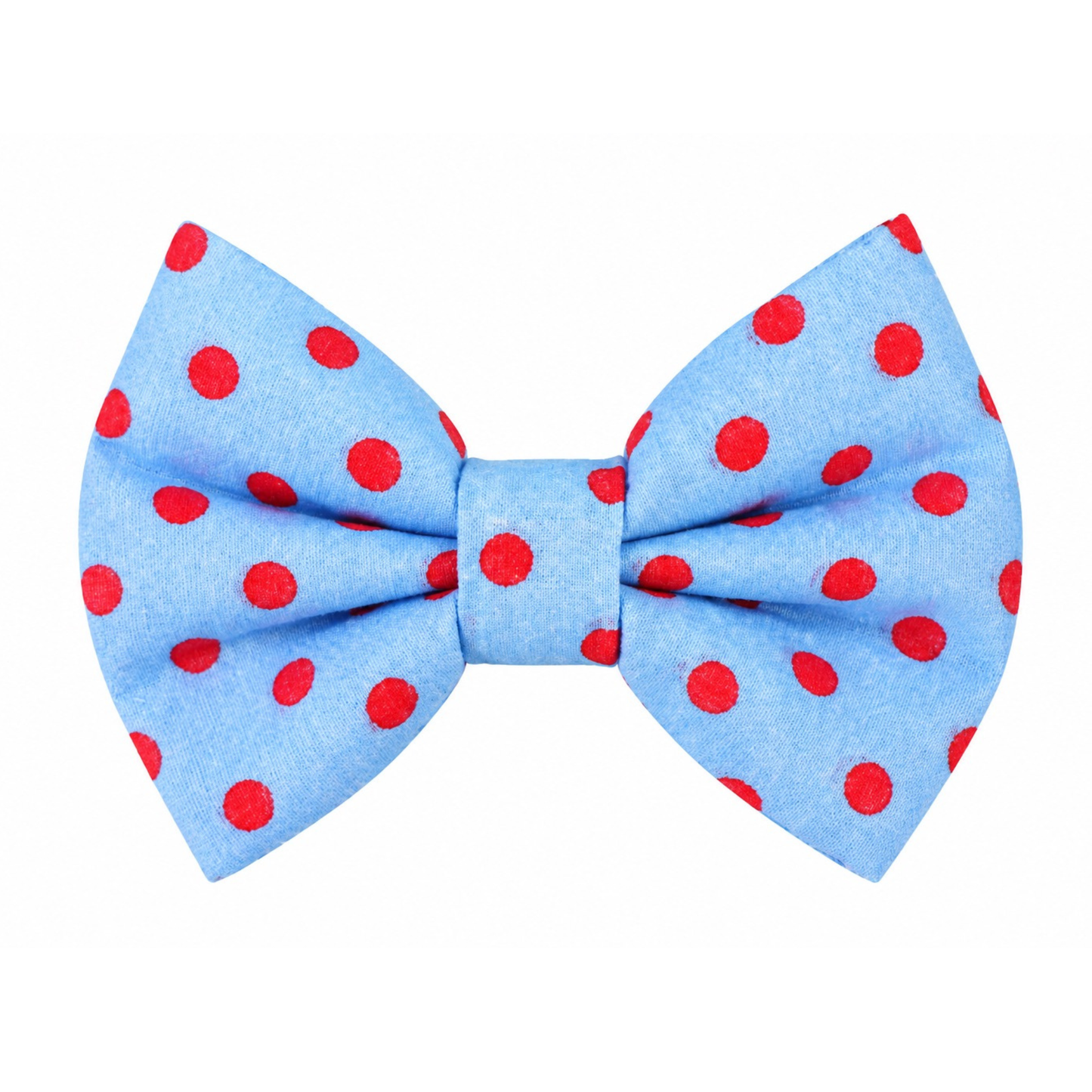 BLUE WITH RED POLKA DOTS - DAPPER DEXTER DOG BOW TIE