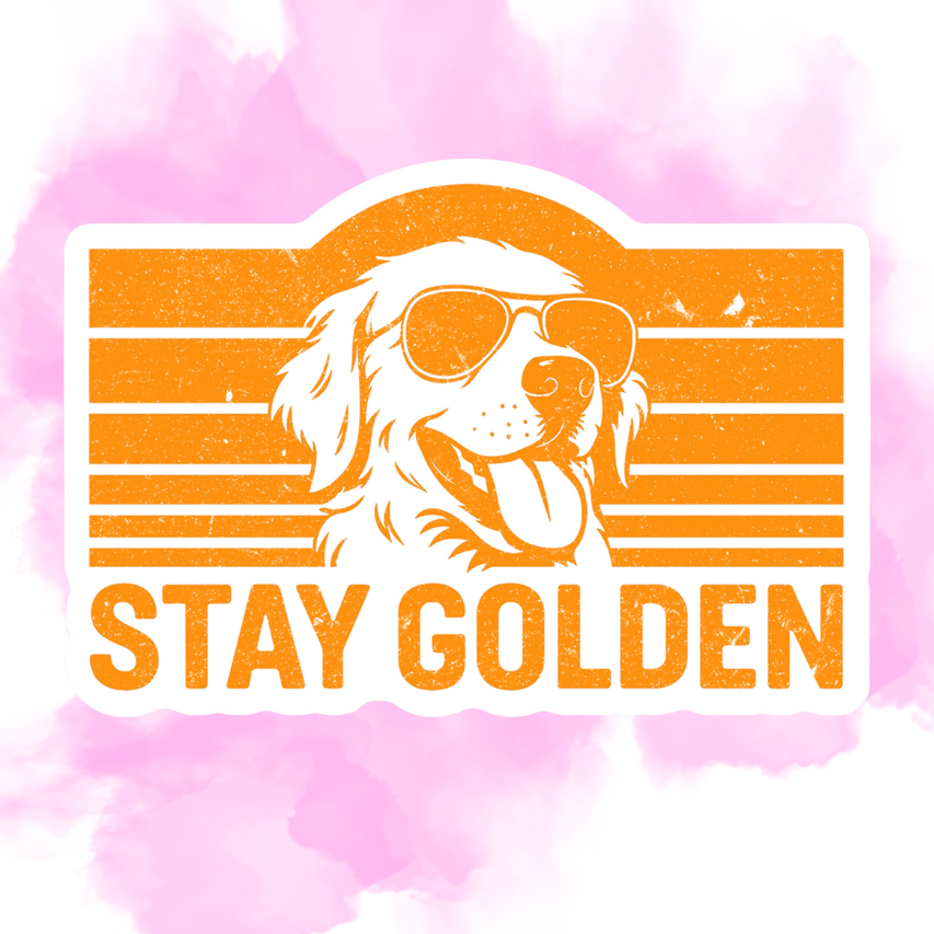 STAY GOLDEN - STICKER