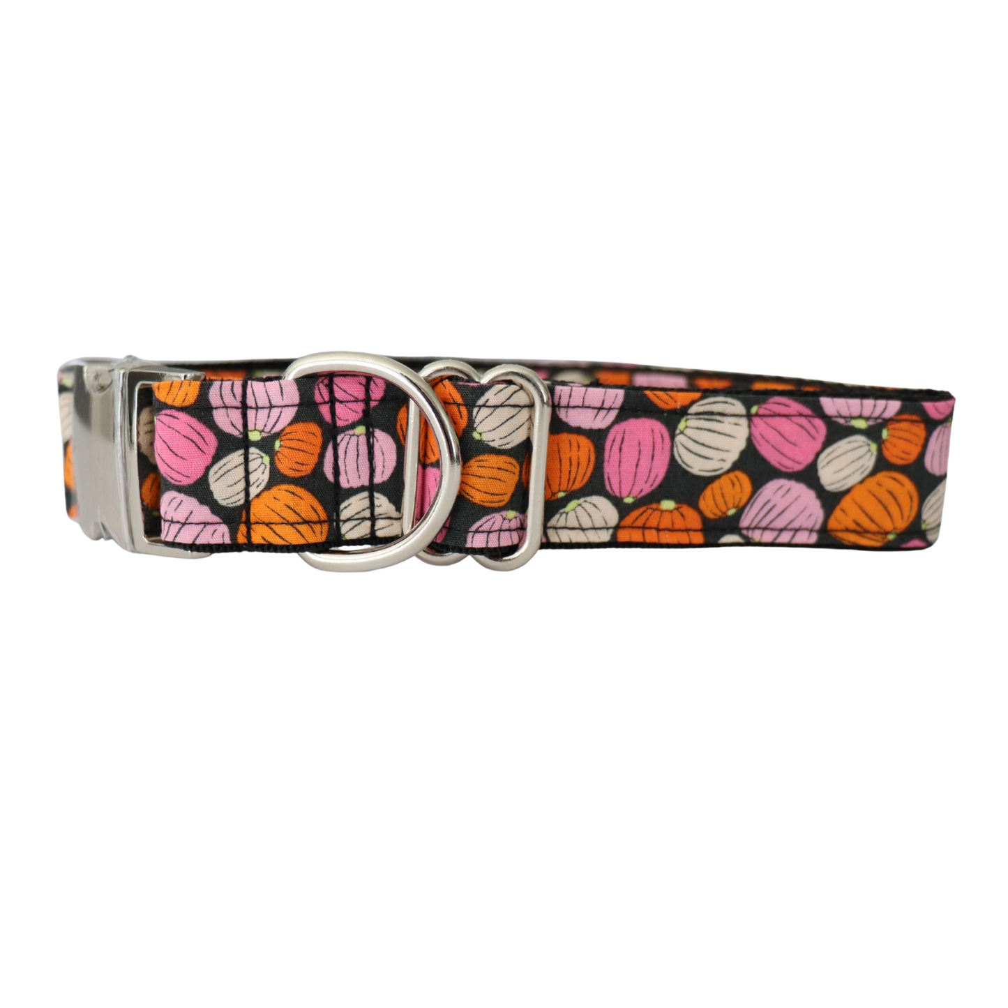 PUMPKINS ON BLACK - DOG COLLAR