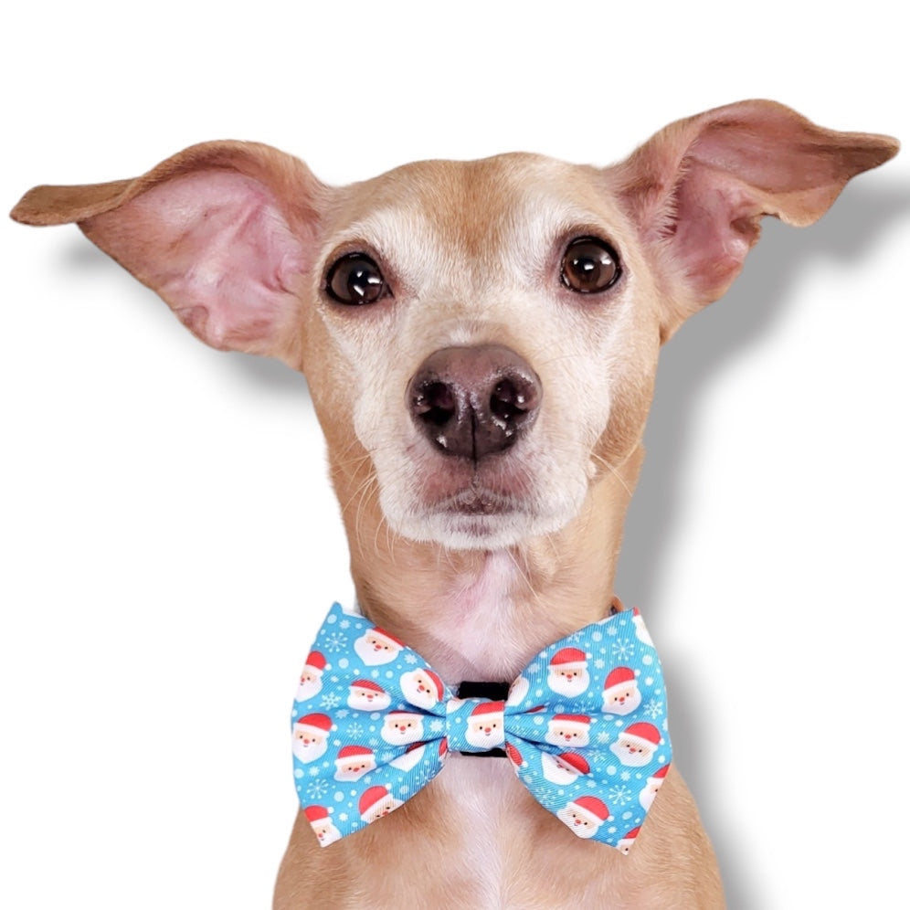 LIGHT BLUE SANTA - BOW TIE