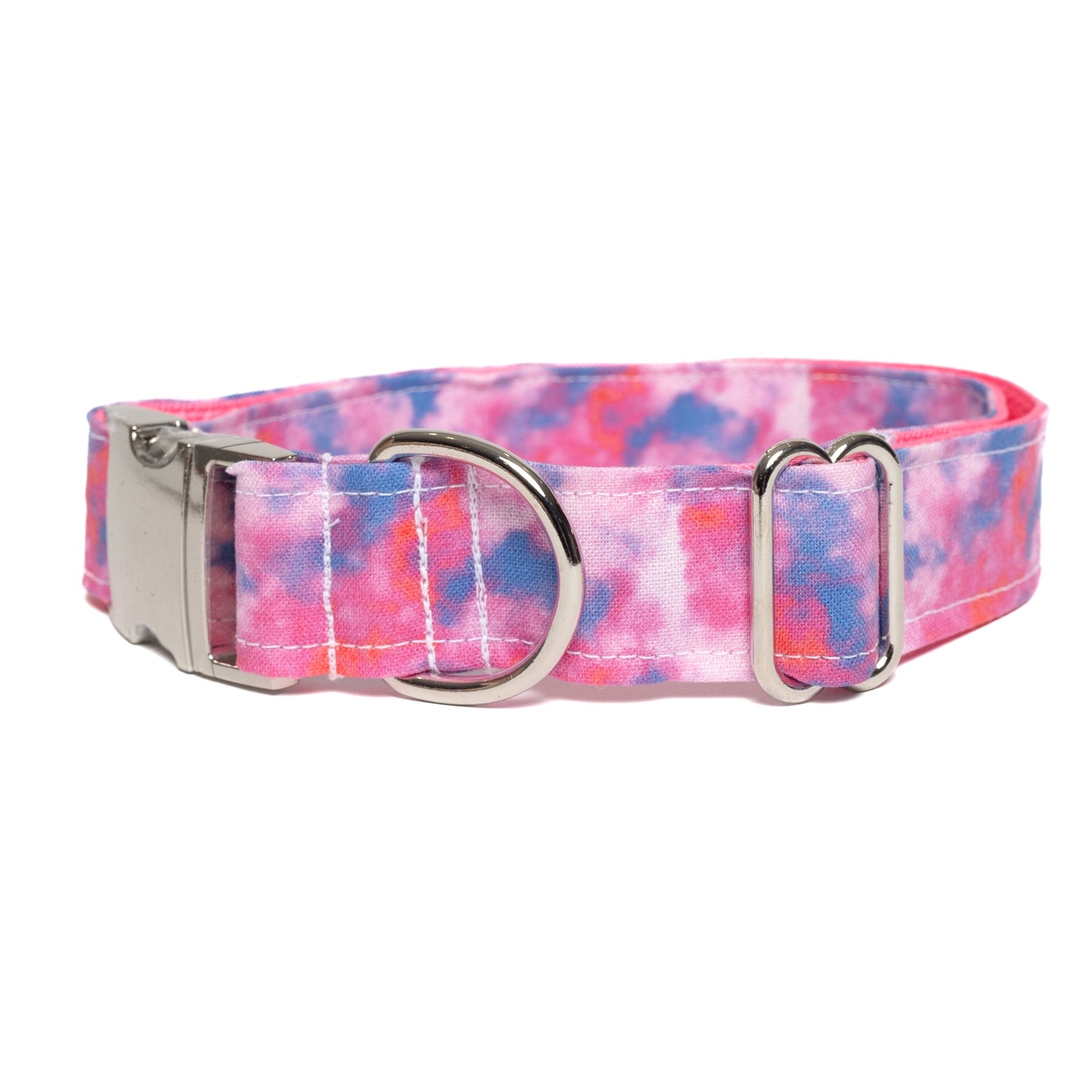 PINK & PURPLE TIE DIE - DOG COLLAR