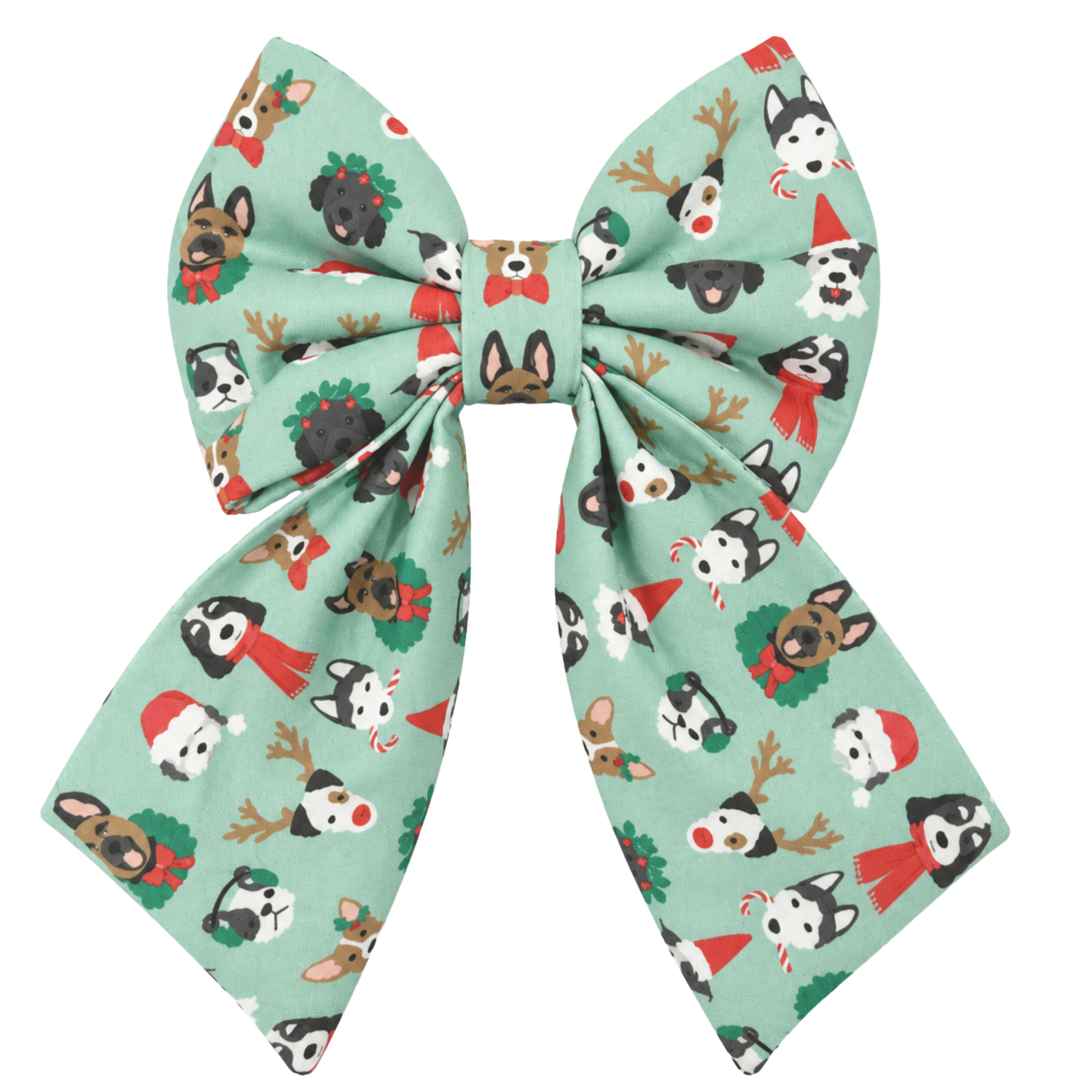 CHRISTMAS DOGGOS - SAILOR BOW