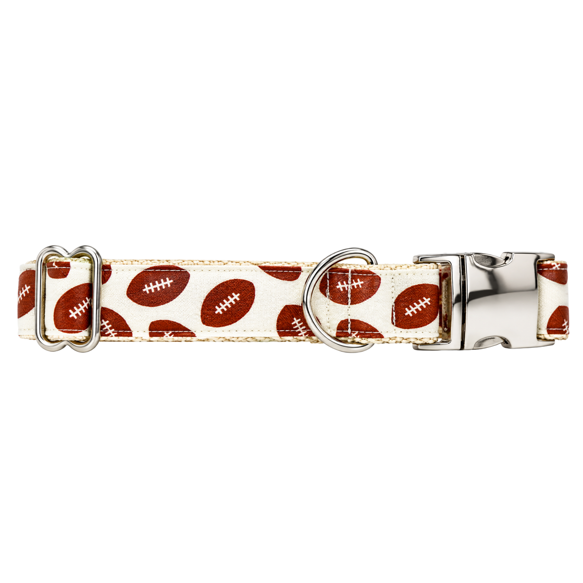 FOOTBALL (CREAM) - DOG COLLAR