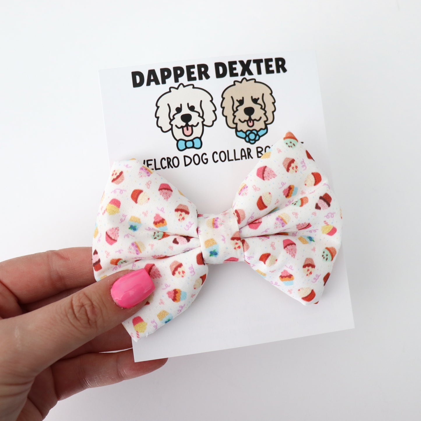 CUPCAKES - DAPPER DEXTER DOG BOW TIE