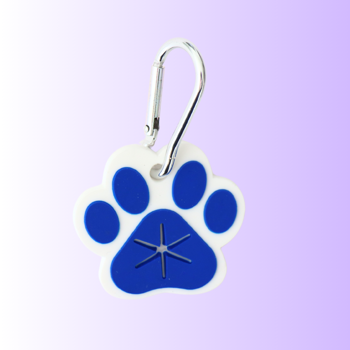ROYAL BLUE PAW PRINT - POO BAG HOLDER