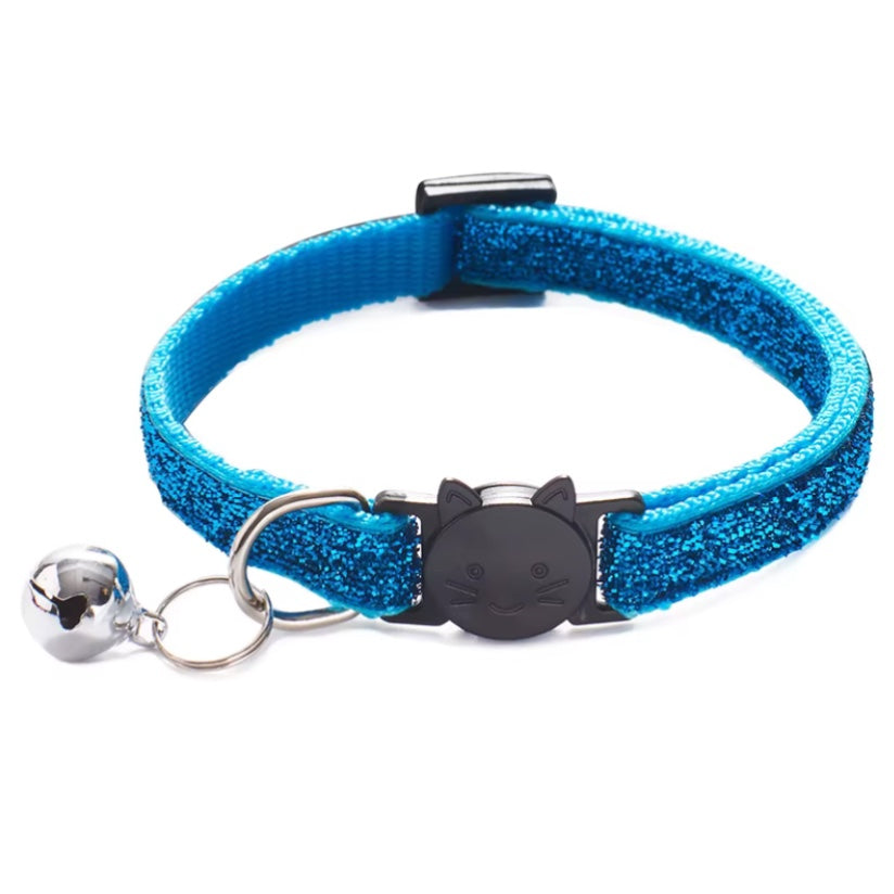 BLUE SPARKLE BREAKAWAY CAT COLLAR
