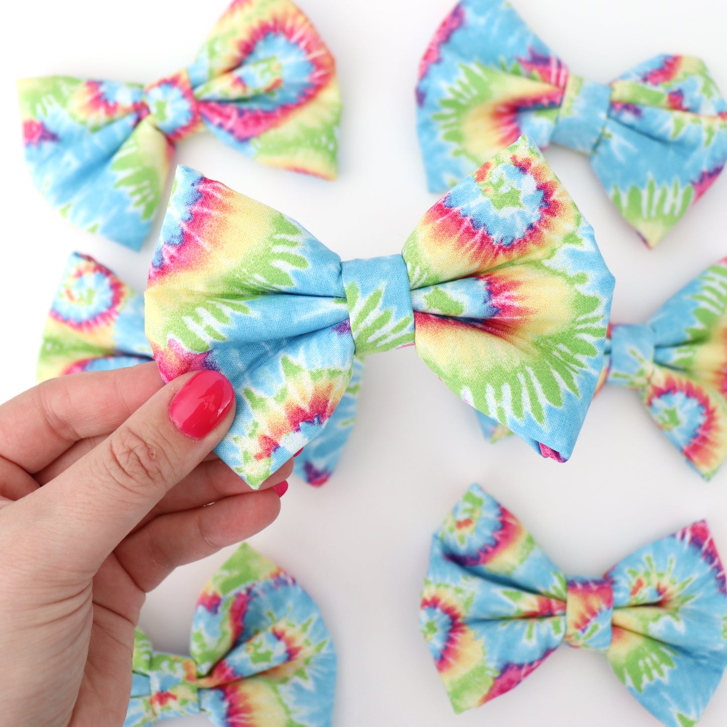 PASTEL TIE DYE - DAPPER DEXTER DOG BOW TIE