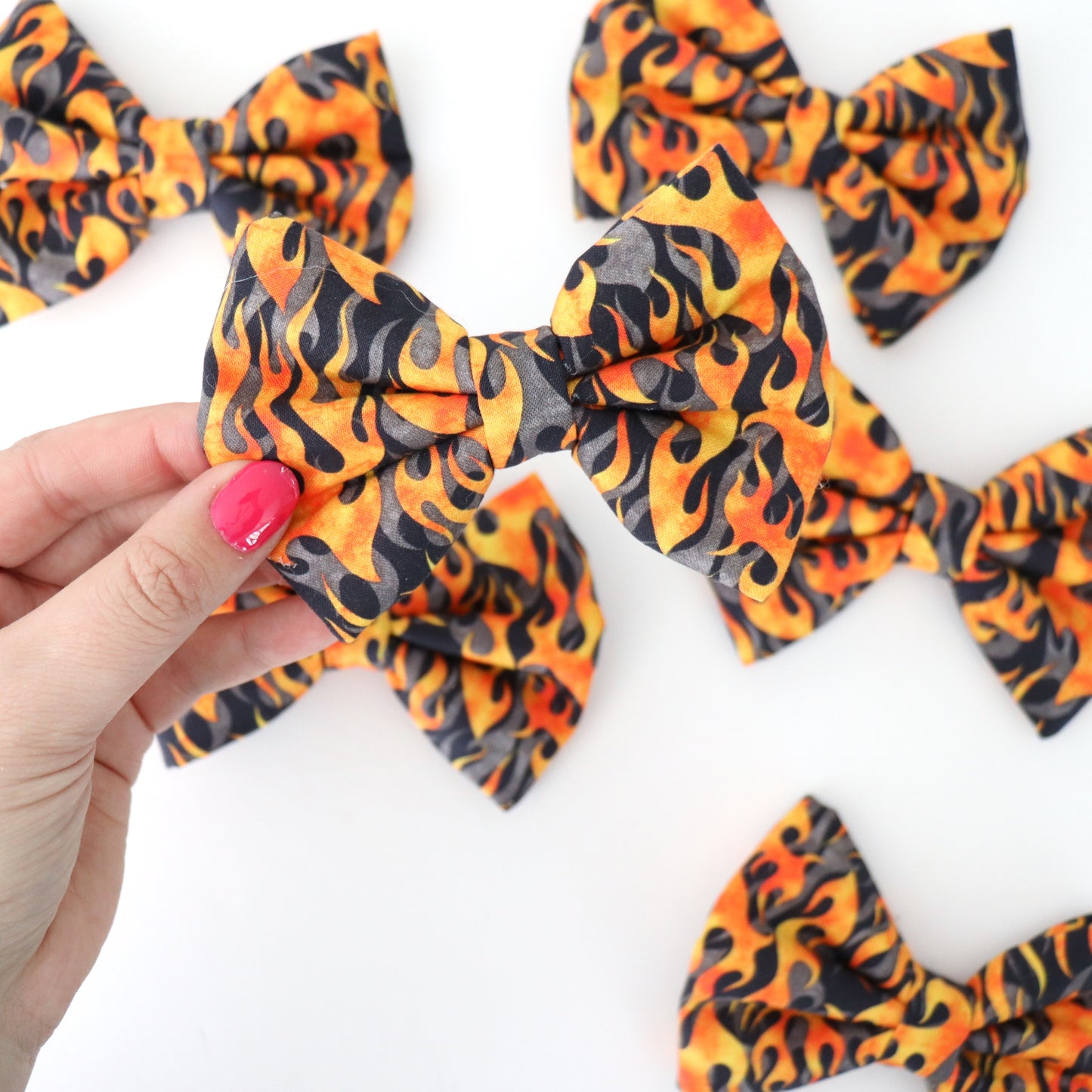 FLAMING HOT - DAPPER DEXTER DOG BOW TIE