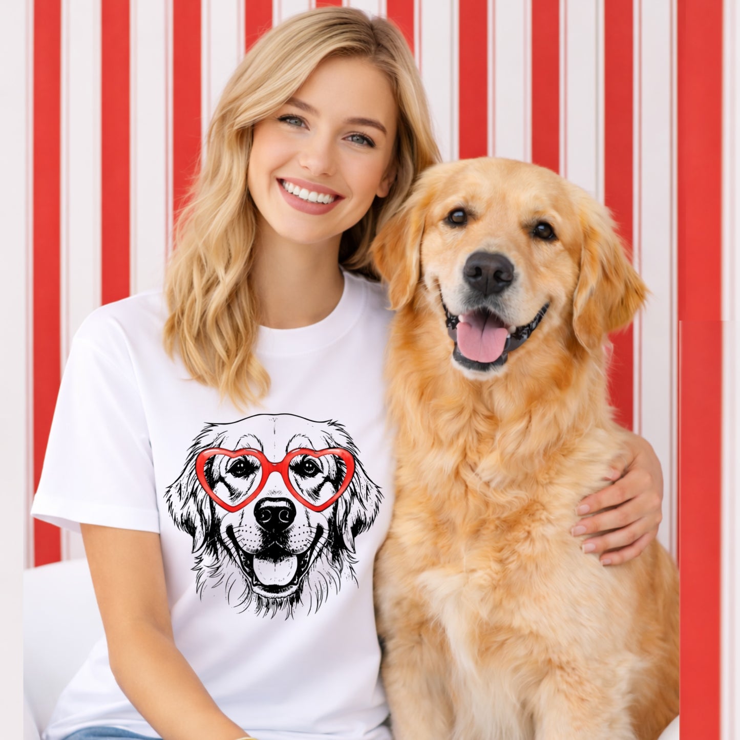 CUSTOM DOG TSHIRT - WHITE TSHIRT