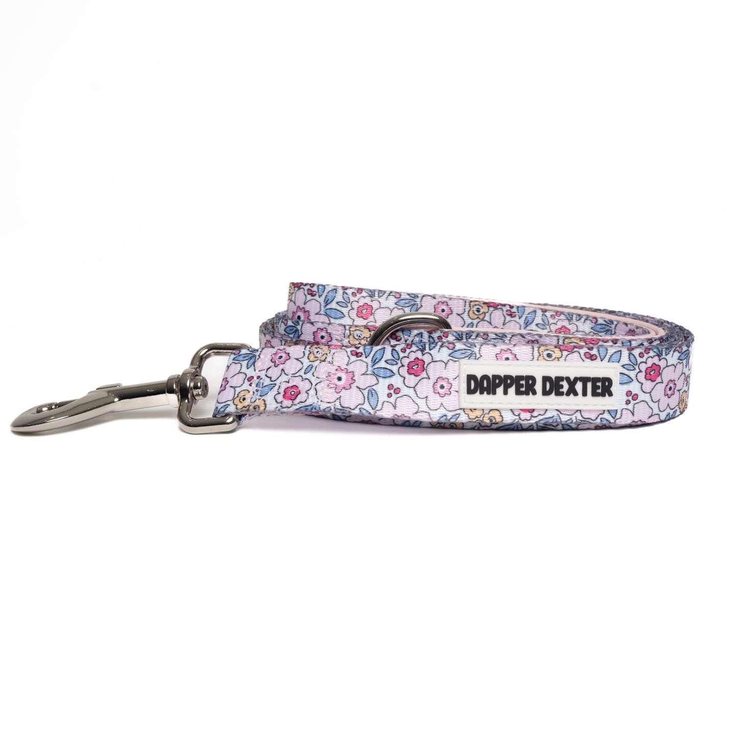 PINK & LAVENDER FLORAL DOG LEASH