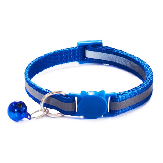 ROYAL BLUE REFLECTIVE BREAKAWAY CAT COLLAR