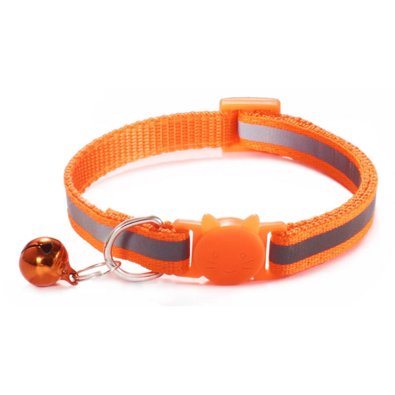 ORANGE REFLECTIVE BREAKAWAY CAT COLLAR