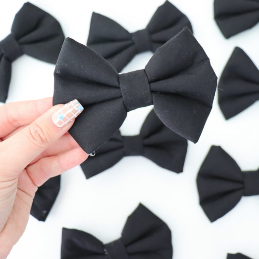 BLACK - DAPPER DEXTER DOG BOW TIE