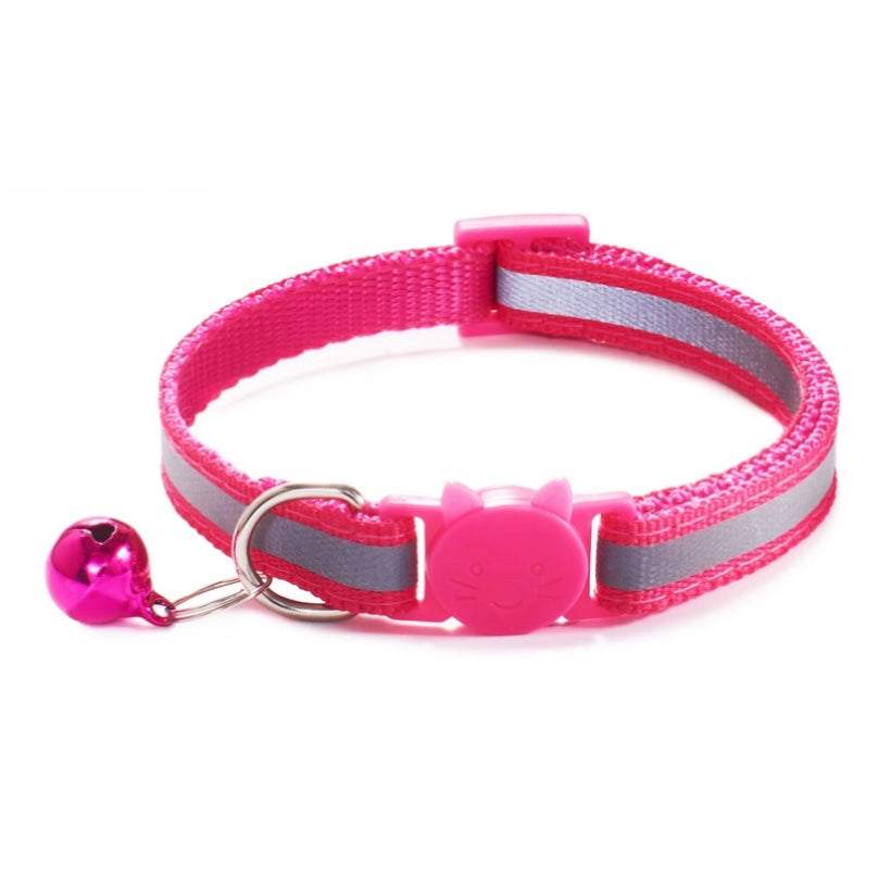 PINK REFLECTIVE BREAKAWAY CAT COLLAR