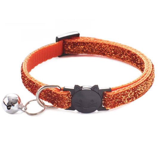 ORANGE SPARKLE BREAKAWAY CAT COLLAR