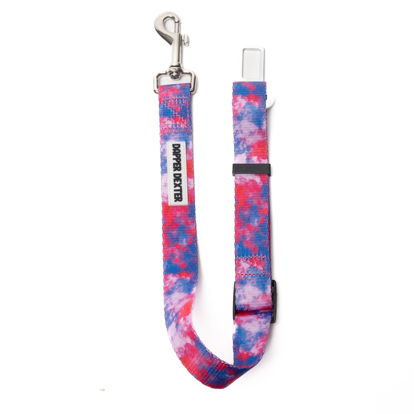 PINK & LAVENDER TIE DYE - DOG SEAT BELT