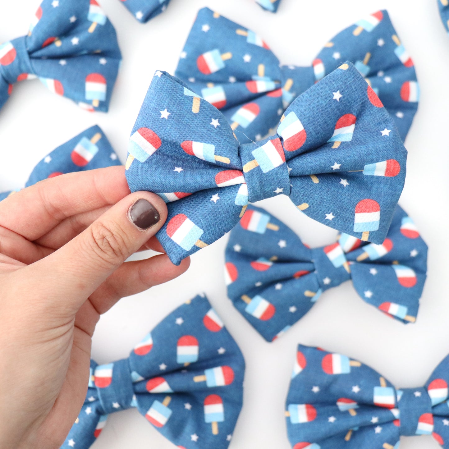 RWB ICE CREAM POPS- DAPPER DEXTER DOG BOW TIE