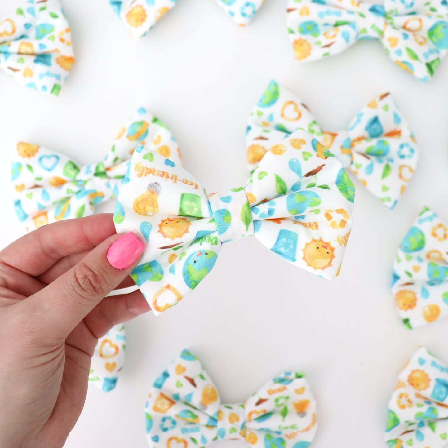 EARTH DAY - DAPPER DEXTER DOG BOW TIE
