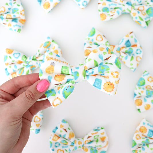 EARTH DAY - DAPPER DEXTER DOG BOW TIE