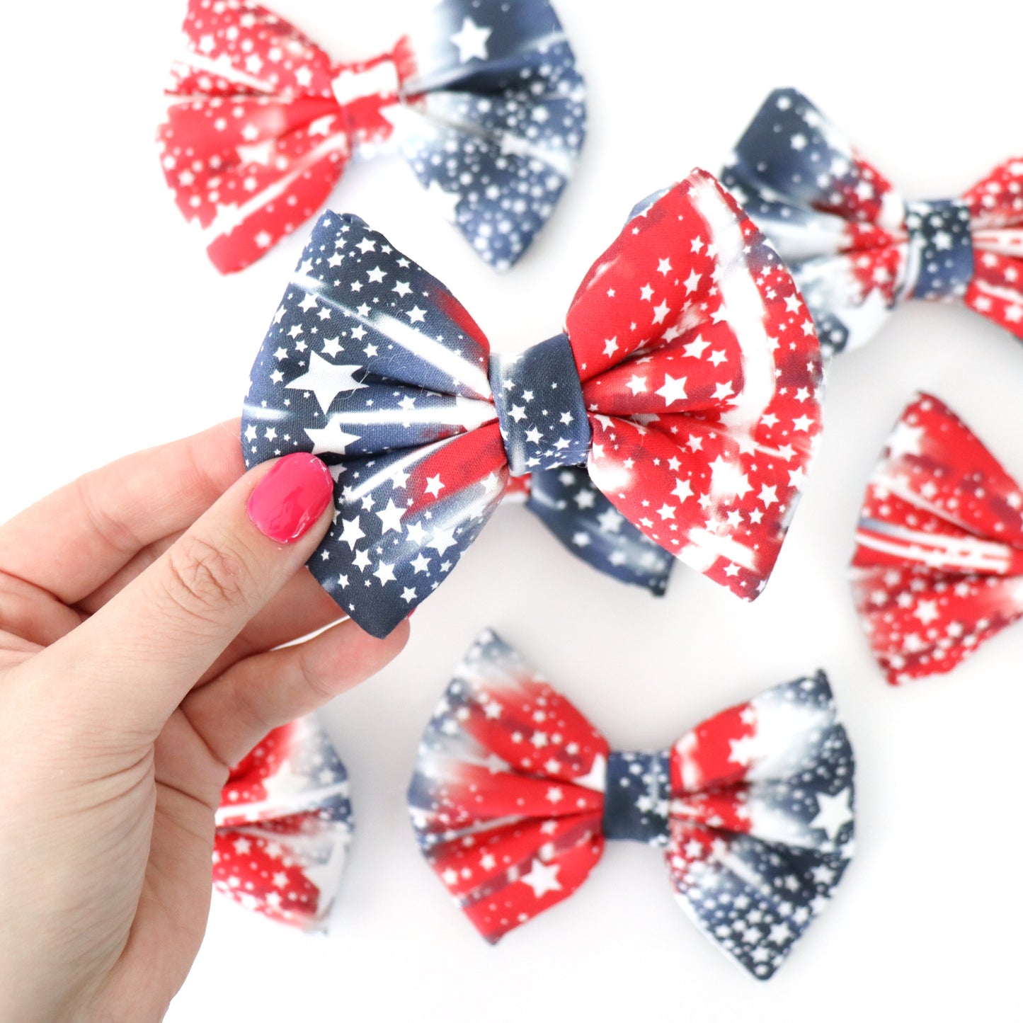 RWB TIE DYE - DAPPER DEXTER DOG BOW TIE