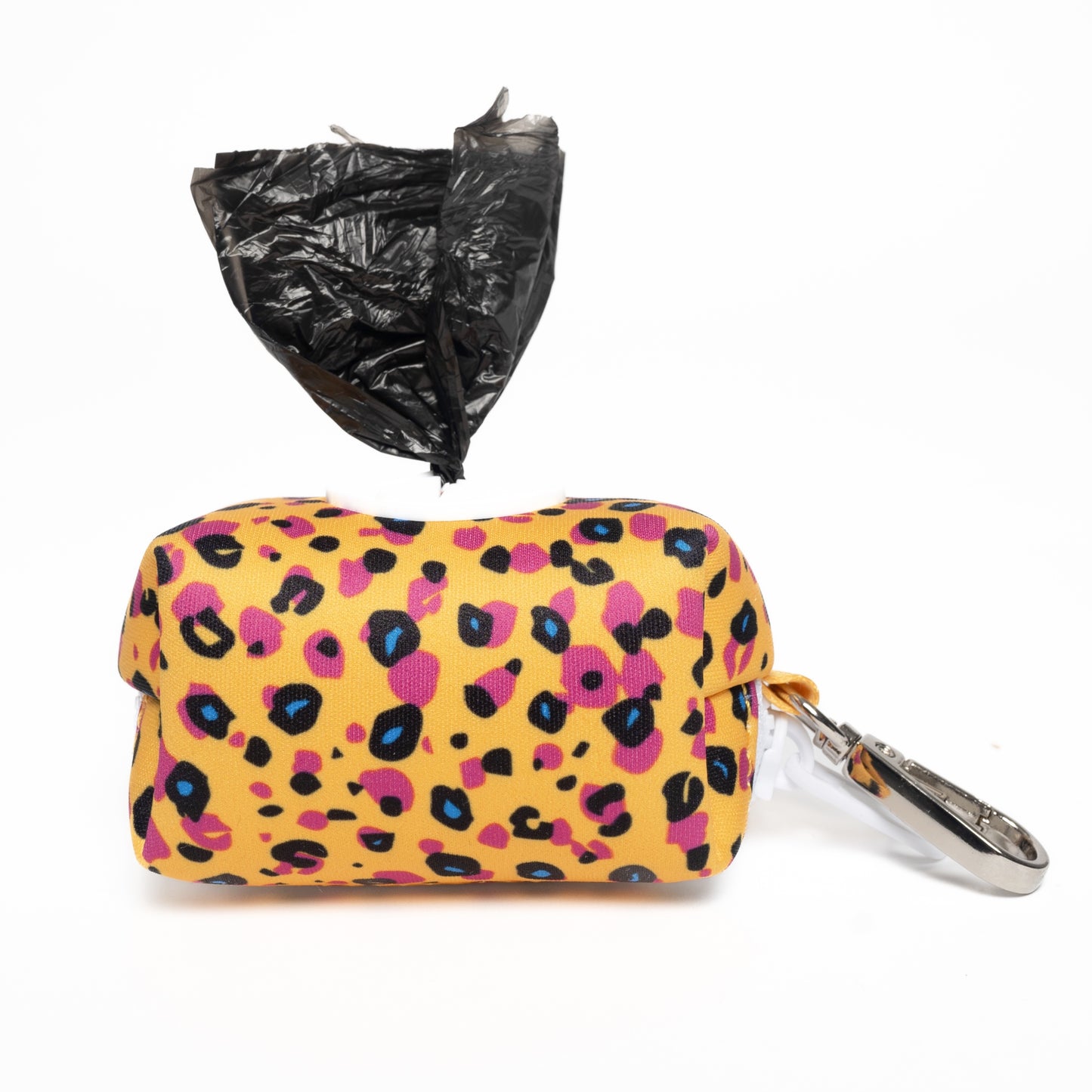 YELLOW ANIMAL PRINT LEASH BAG