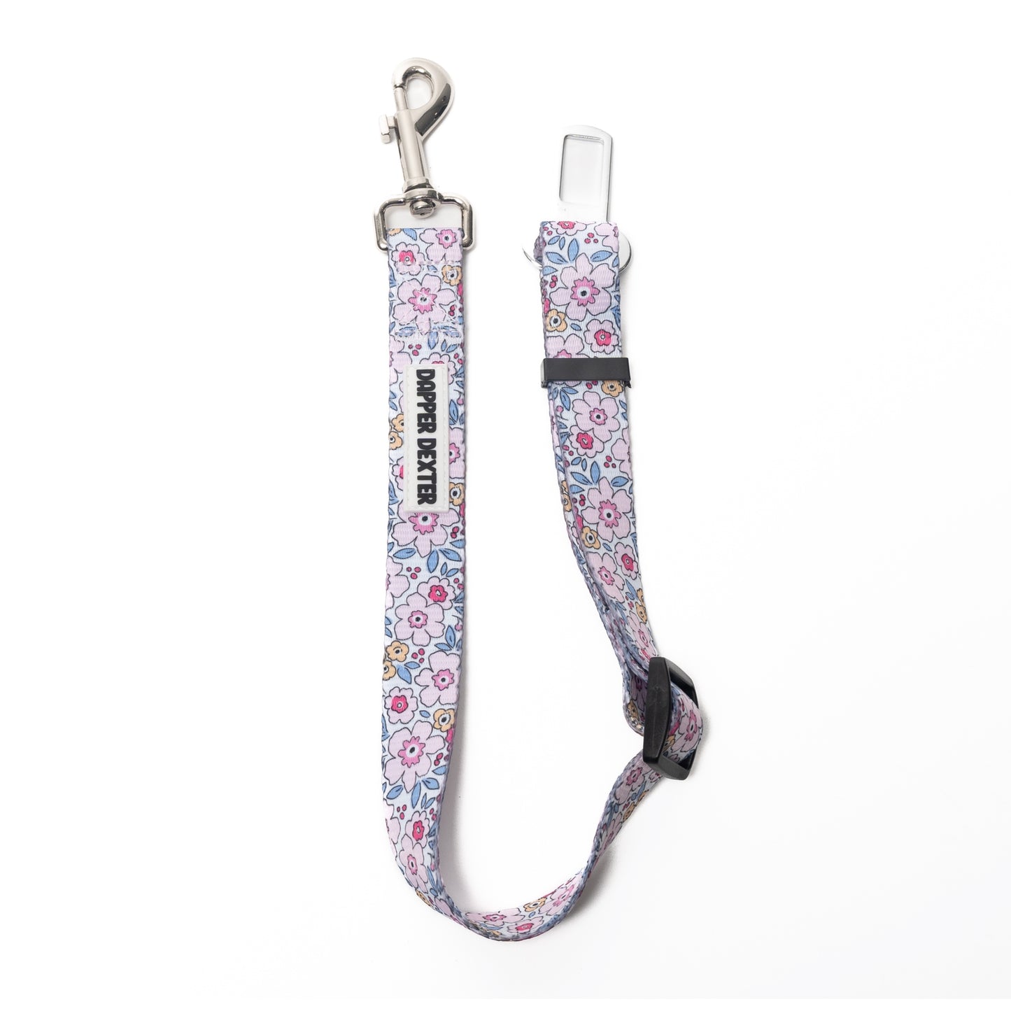PINK & LAVENDER FLORAL - DOG SEAT BELT