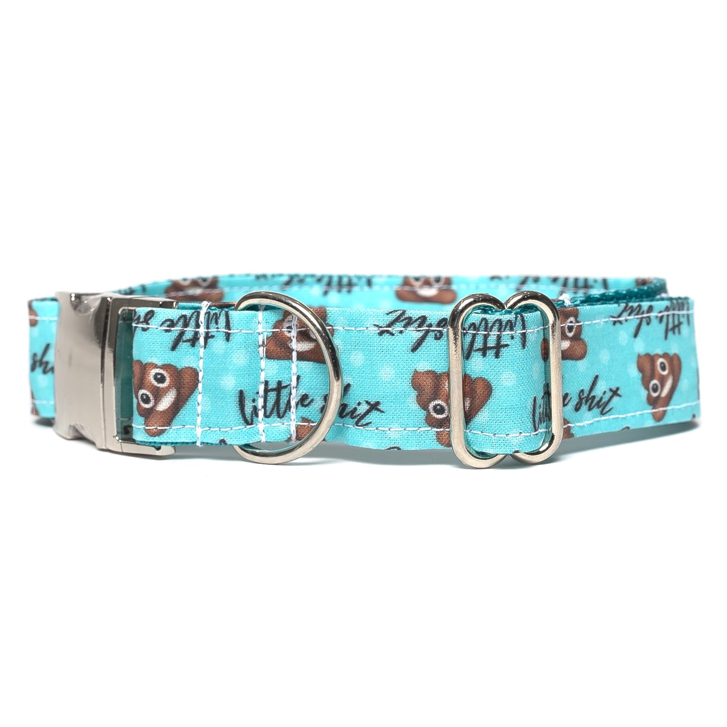 LITTLE SHIT (TEAL) - DOG COLLAR