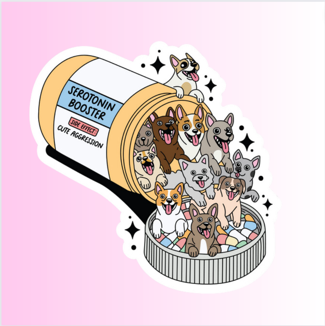 SEROTONIN BOOSTER (DOGS) - STICKER
