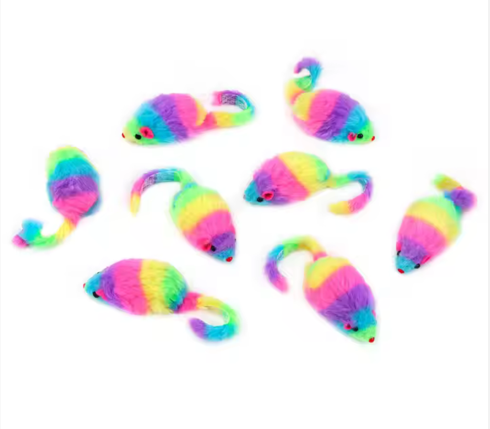 RAINBOW MOUSE CAT TOY