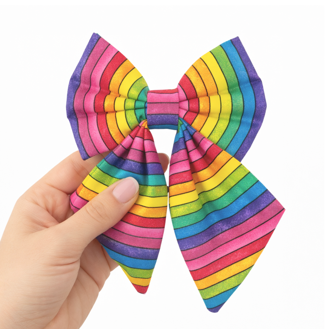 RAINBOW STRIPES - SAILOR BOW