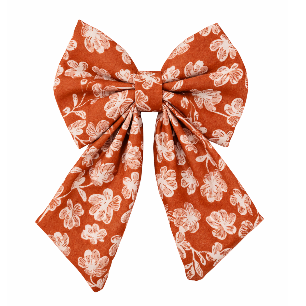 RUST FLORAL - SAILOR BOW