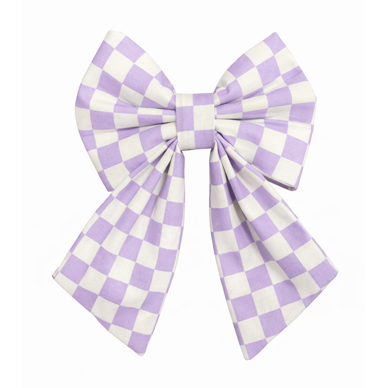 LAVENDER CHECKERED - SAILOR BOW